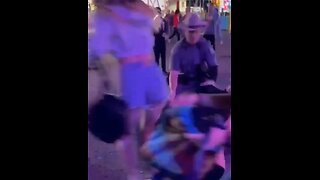 4 girls fight at carnival broken up by state police, caught on camera