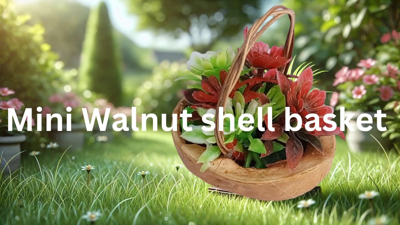 Mini Walnut shell basket