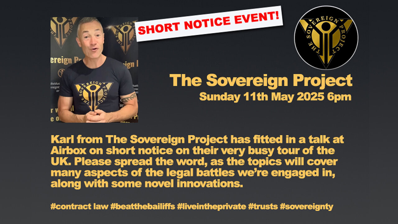 Karl Deans/The Sovereign Project - Part One