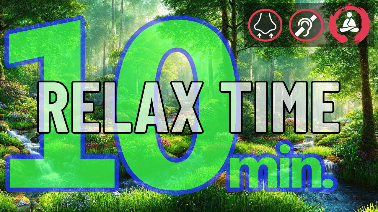 10-Minute Guided Forest Meditation | River Scenery & Relaxing Music for Deep Stress Relief