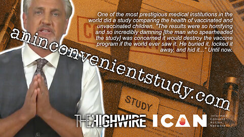 Del Bigtree: Groundbreaking Suppressed Study Reveals Unvaccinated Children Healthier Than Vaccinated