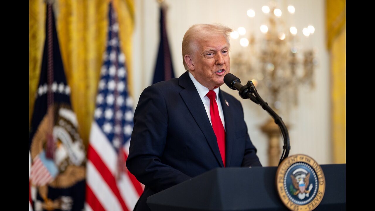 President Trump Stops by Meeting with U.S. Ambassadors