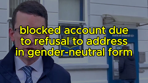 blocked account due to refusal to address in gender-neutral form