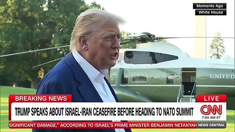trump talks about isreal cease fire