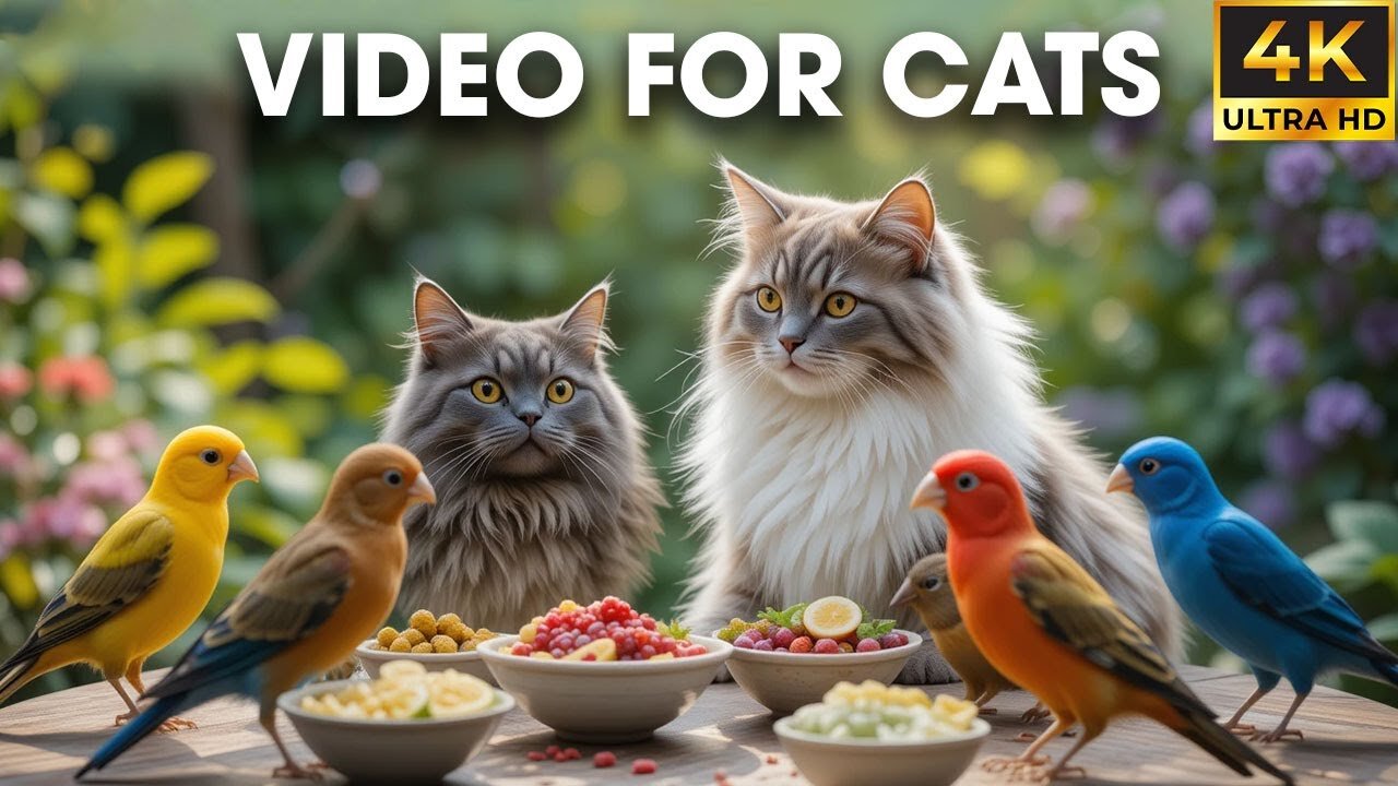 Funny Reaction: Video For Cats To Watch Bird on the Balcony - Bird For Cats To Watch