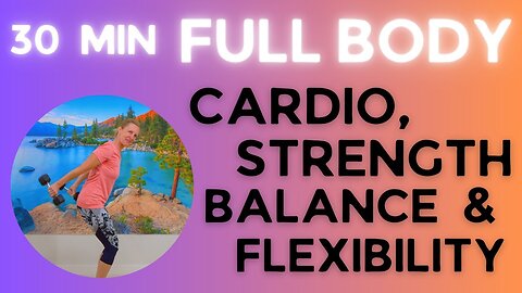 30 Minute FULL BODY CARDIO & STRENGTH WORKOUT At Home Workout with Weights