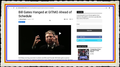 Bill Gates Hung At GITMO Ahead Of Time