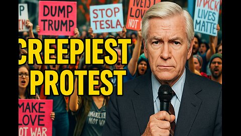 Reporter NAILS IT at ANTI-TESLA & TRUMP PROTEST