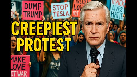 Reporter NAILS IT at ANTI-TESLA & TRUMP PROTEST