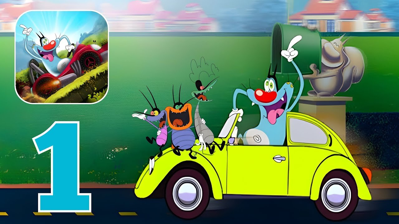 Oggy Super Speed Racing - Gameplay Walkthrough | Part 1