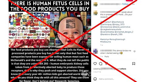 NWO: Food companies use cells from aborted babies!