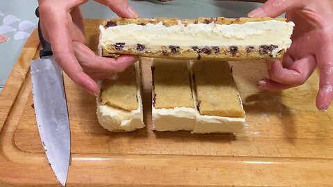 Chocolate Chip Ice Cream Sandwich Bars