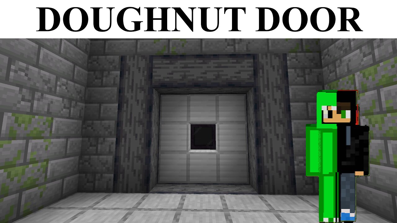 Easy 3x3 Doughnut Door Tutorial For Minecraft Bedrock