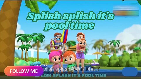 Splish Splish It's Pool Time! | Fun Kids Swimming Song"