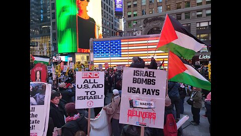 Palestine Gaza Protest New York Manhattan America USA Palestinian Israel Jerusalem