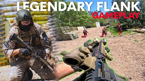 Legendary Battlefeild Teamwork!! Flanking the enemy, Airsoft Gameplay.