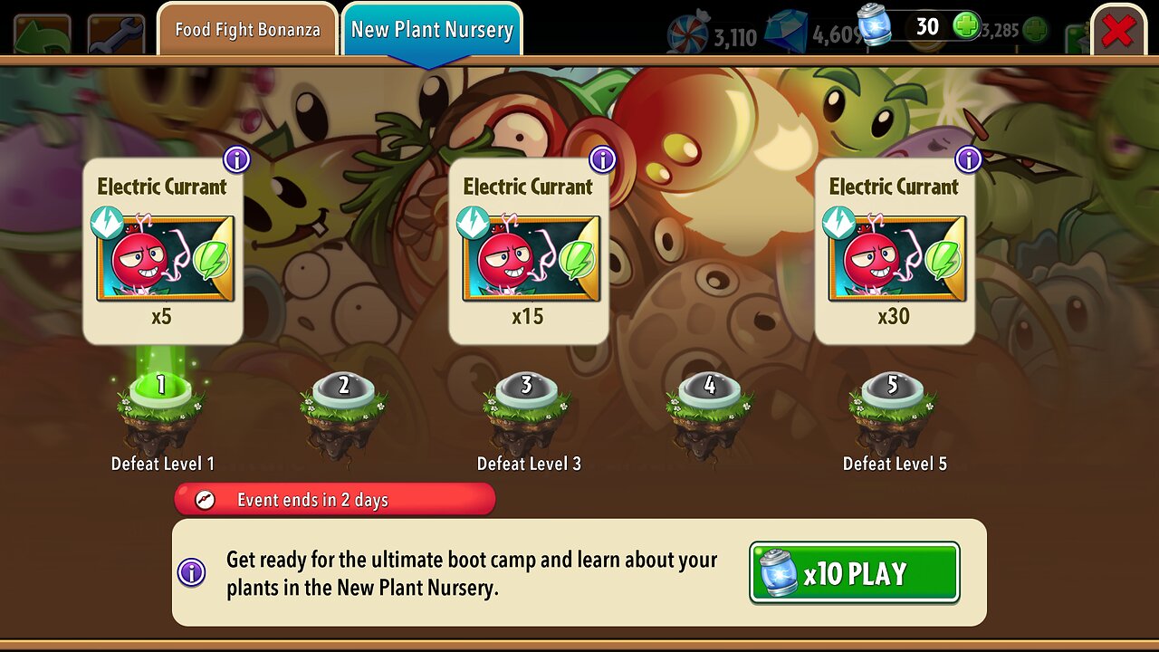 Plants vs Zombies 2 - Plant Nursery - Electric Currant - December 2025