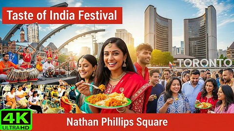 【4K】Taste of India Festival Downtown Toronto Canada 🇨🇦