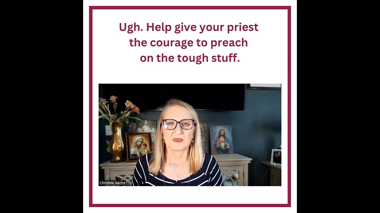 Ugh. Help give your priest the courage to preach on the tough stuff.