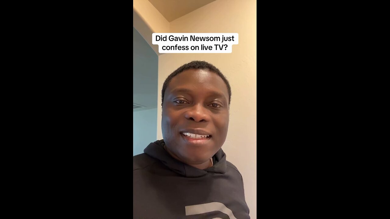Did Gavin Newsom confess on live TV?