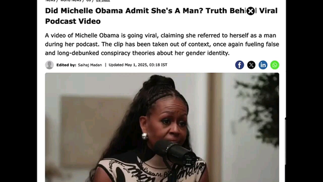 Michael Obama comes out