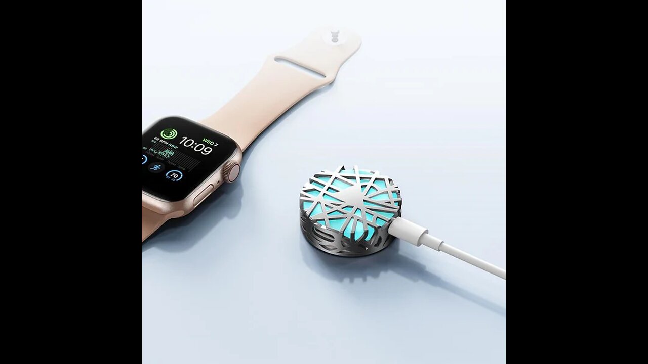 RGB Ambient Light Portable iWatch Wireless Charger