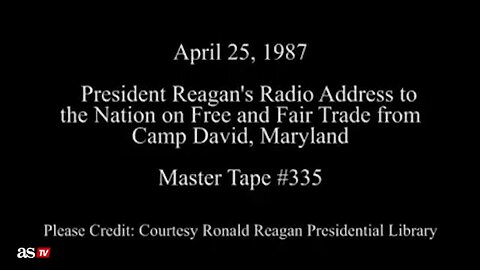 Ronald Reagan on tariffs