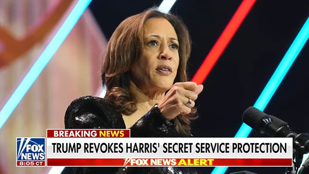 BREAKING: Trump revokes Kamala Harris Secret Service detail
