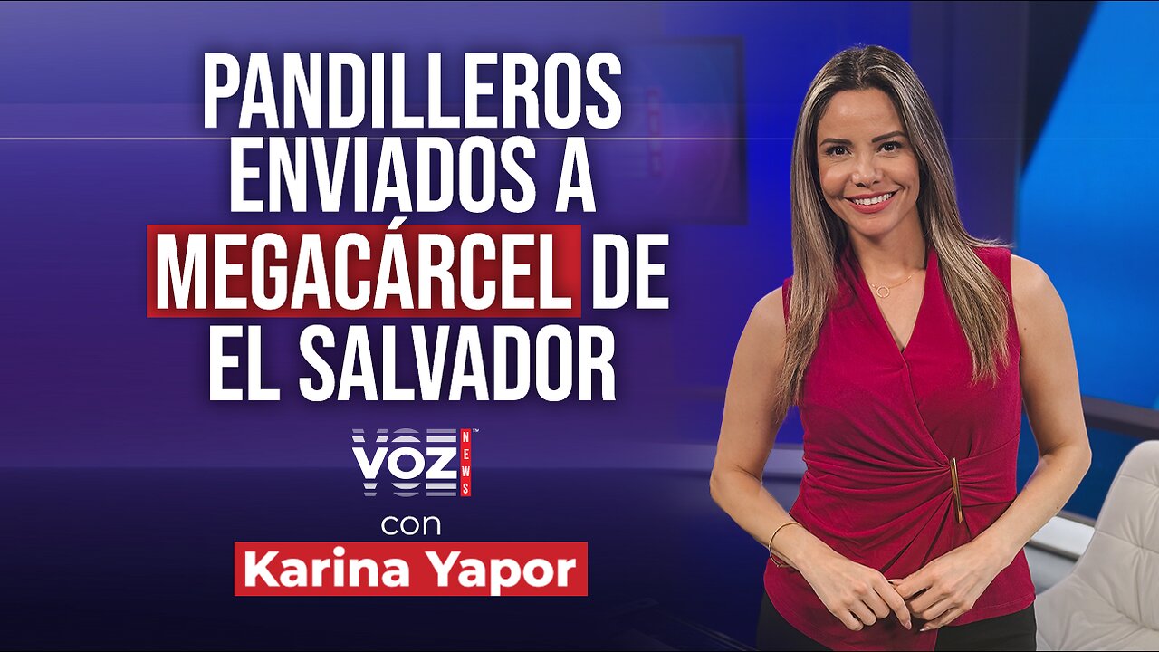Pandilleros enviados a megacárcel de El Salvador