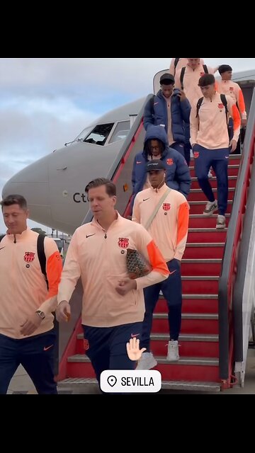 FC Barcelona ready landed in Sevilla for #laliga #fcbarcelona #football #trending #españa #viral