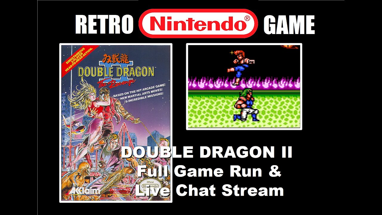 Double Dragon II Full Game Run: Chill & Chat with BrightGaming playing a Classic NES Nintendo Game
