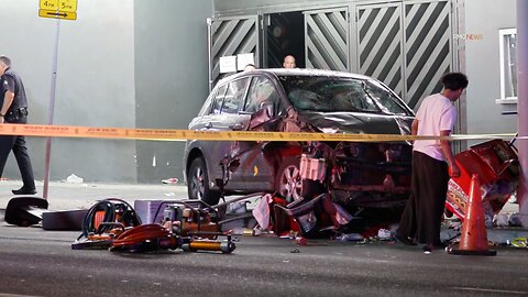 Questions remain after car strikes crowd outside LA nightclub
