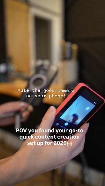 Uncomplicated content creation gear set up for 2026 and it’s actually affordable!