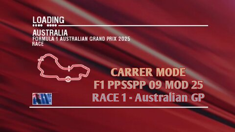 F1 PPSSPP Mod 2025 Carrer Mode - Australian GP Android Gameplay Race 1