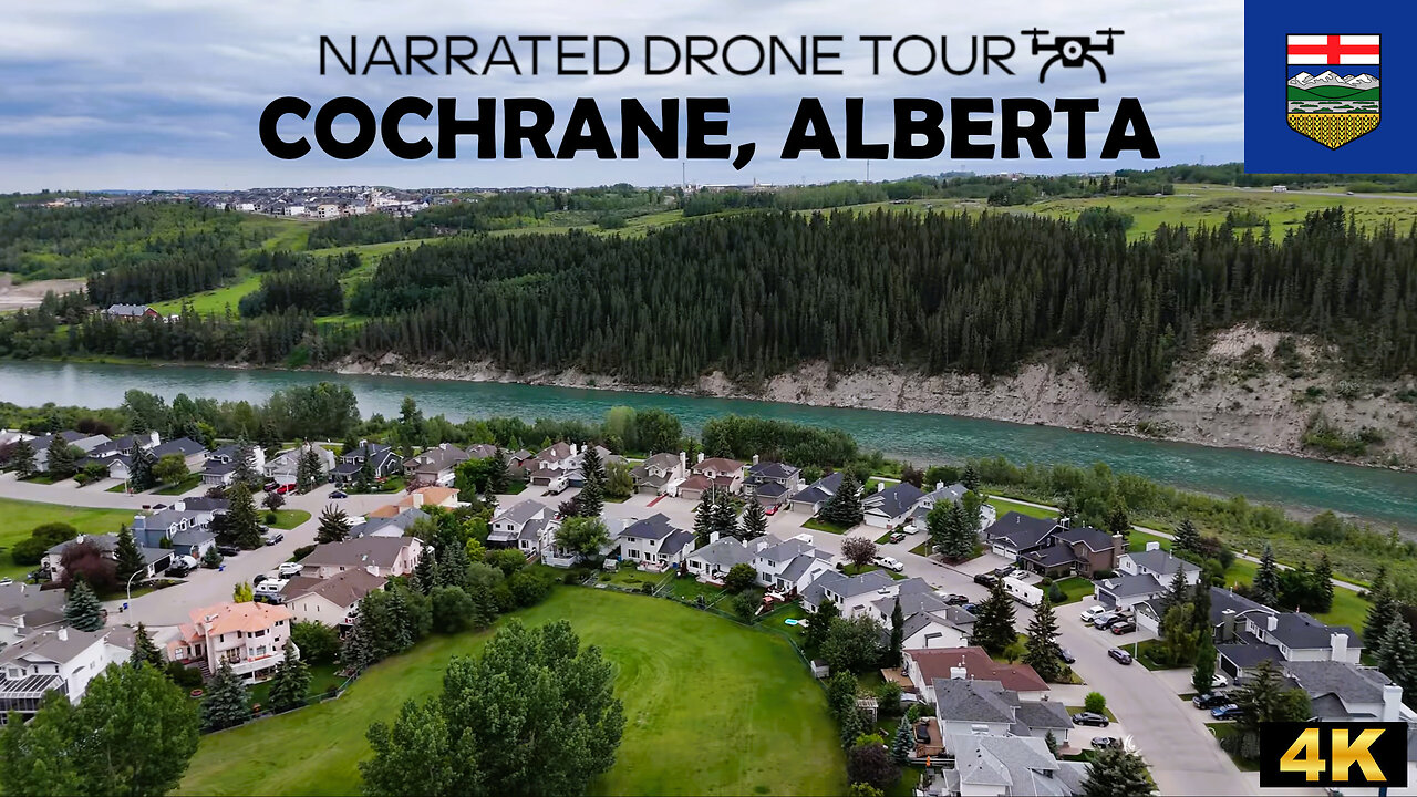 🏔️ Cochrane, Alberta 🌄 4K Drone
