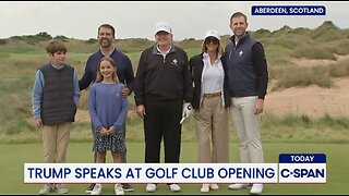 President Trump Opens New Golf Course in Scotland
