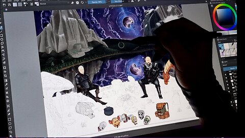 Drawing: Lake (Timelapse)