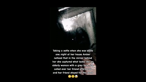 Dark ghost captured behind woman