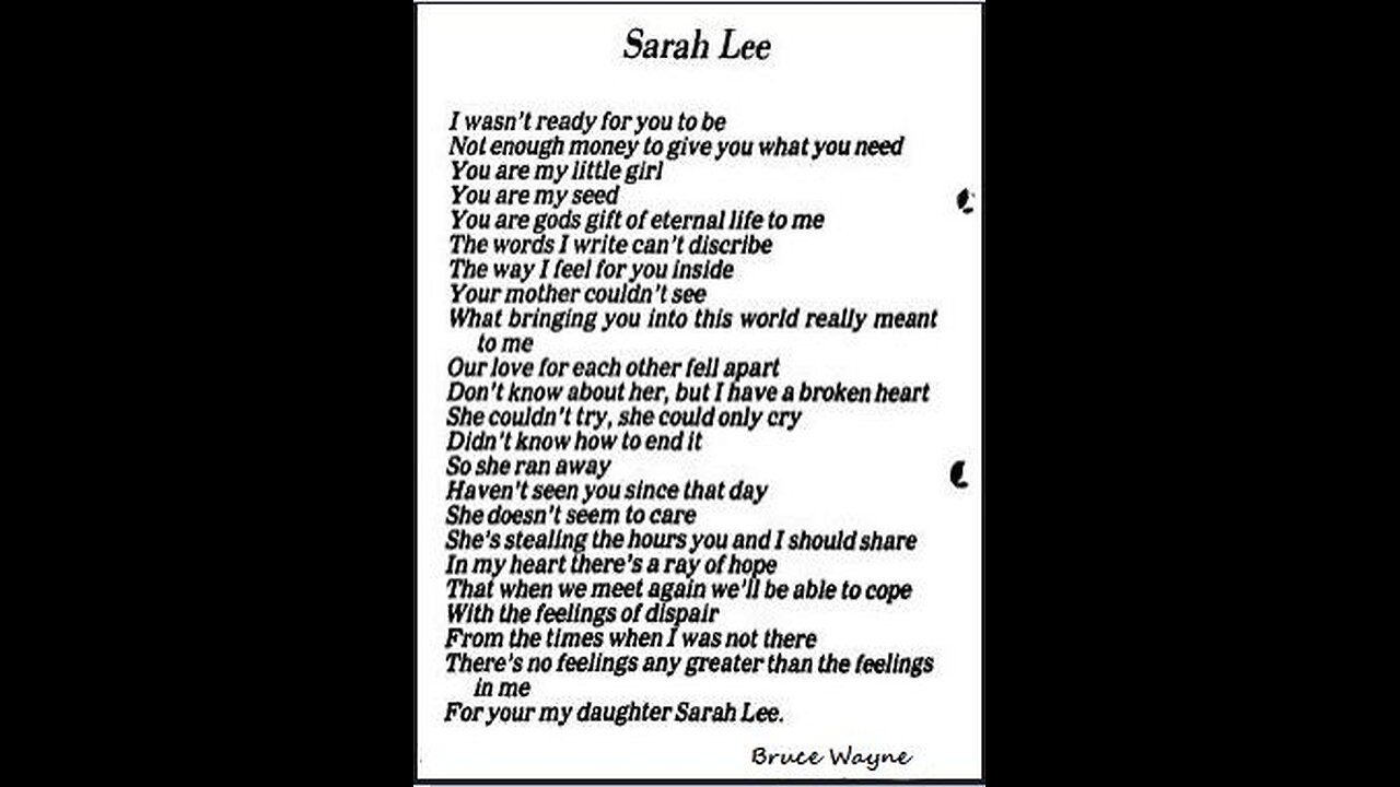 Our Story Sarah Lee