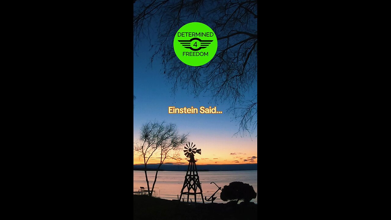 Einstein Said...