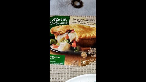Eating Marie Callender's Creamy Parmesan Chicken Pot Pie, Dbn, MI, 4/14/25