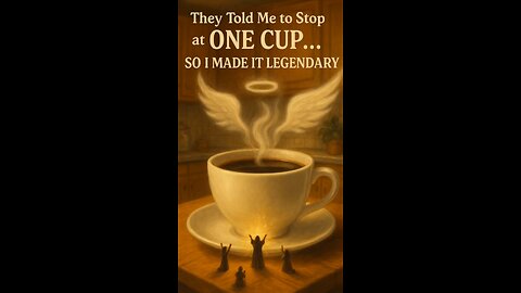 They told me to stop at ONE cup... so I turned it into a caffeinated legacy.