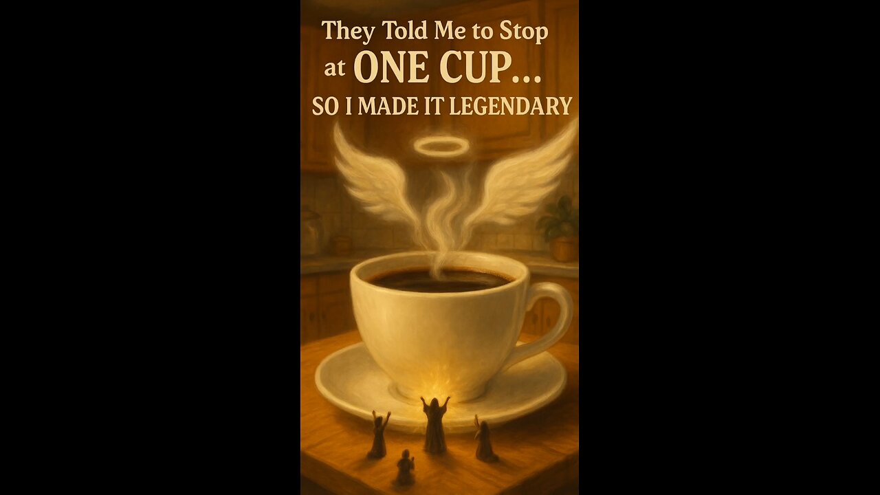 They told me to stop at ONE cup... so I turned it into a caffeinated legacy.