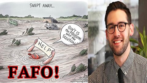 HOLY SH*T! He FINDS OUT for DISGUSTING cartoon MOCKING Flood Victims! FAFO!