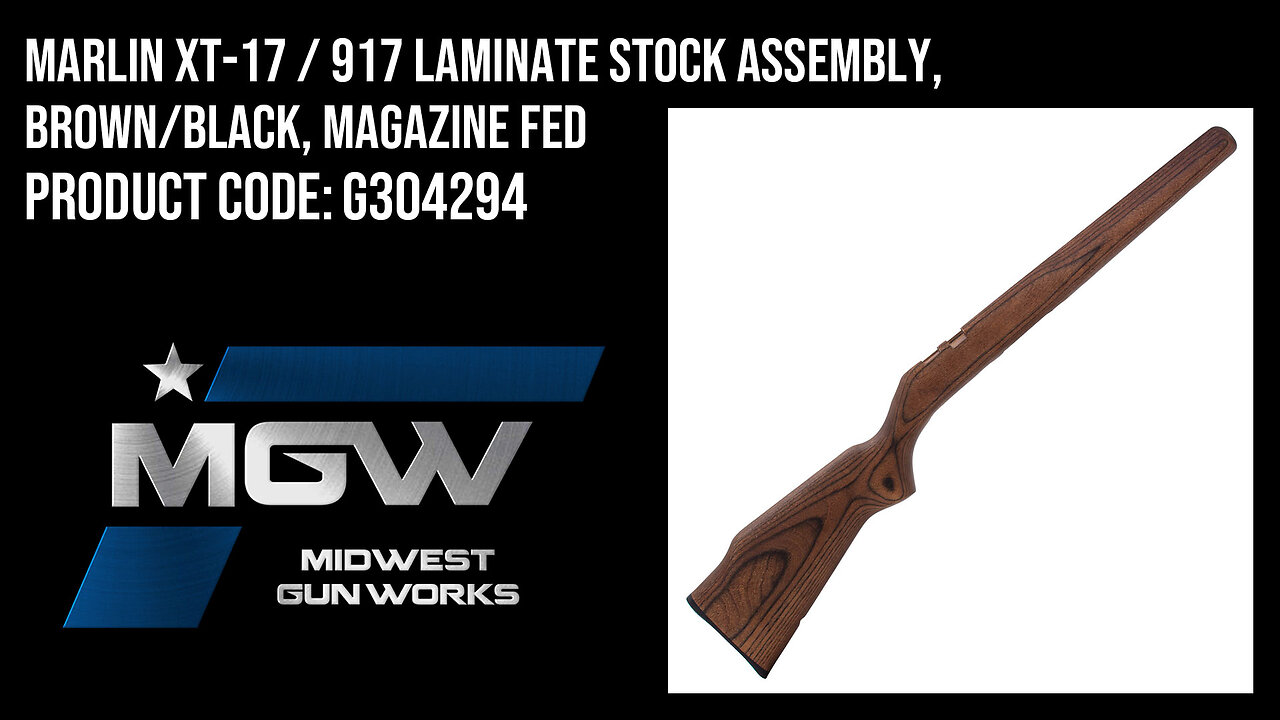 Marlin XT-17 / 917 Laminate Stock Assembly, Brown/Black, Magazine Fed - G304294