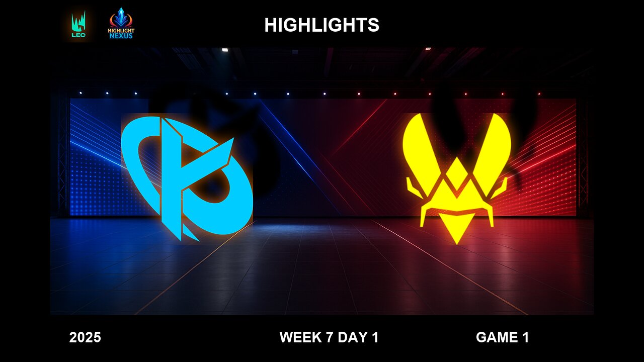 KC vs VIT Highlights Game 1 - LEC Spring Split W7D1 2025 - Karmine Corp vs Team Vitality G1