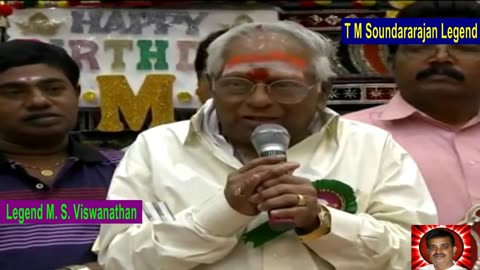T M Soundararajan Legend 90th Birthday Function Legend M. S. Viswanathan