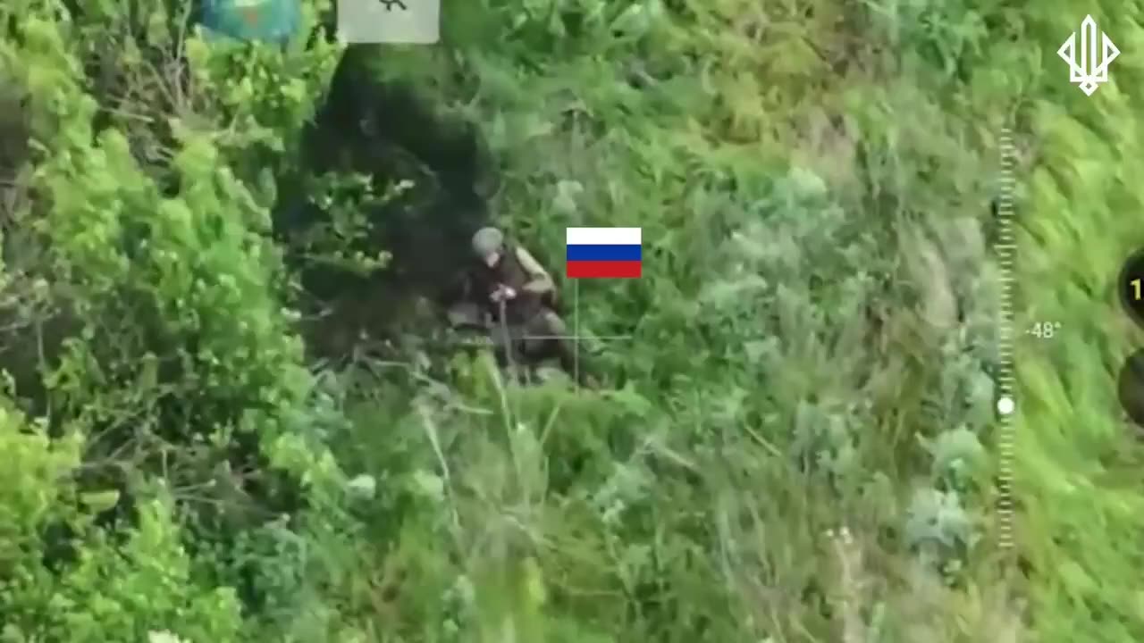 Russian Infantry Group Desperately Looking for Cover