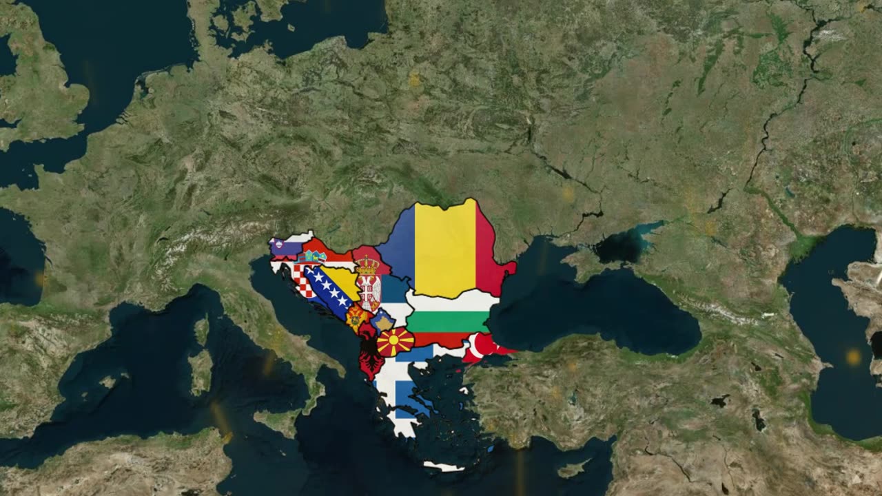 Balkans Today vs Ottoman Empire at Greatest Extent in the Balkans (1683 AD)-7