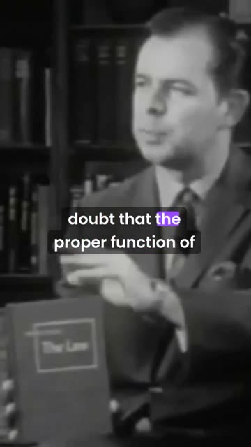 Bastiat proves beyond all doubt that the proper function of government